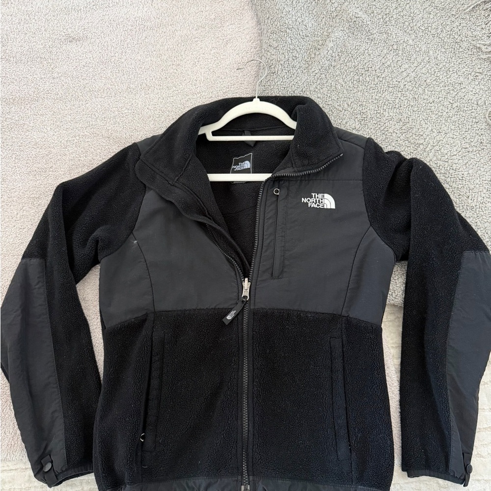 The North Face womens Black and Gray Puffer Jacket